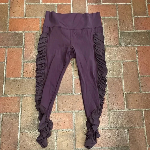 Purple Athleta 7/8 Mesh Me Up Tight - Picture 1 of 5
